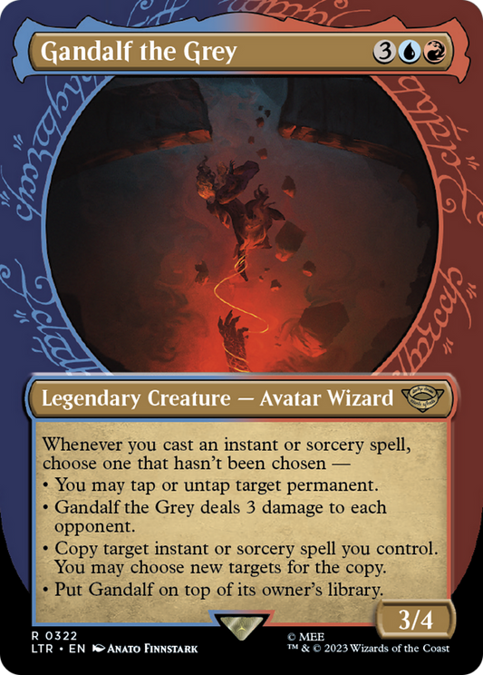 Gandalf the Grey (LTR-322) (Showcase) (Borderless) (Foil)