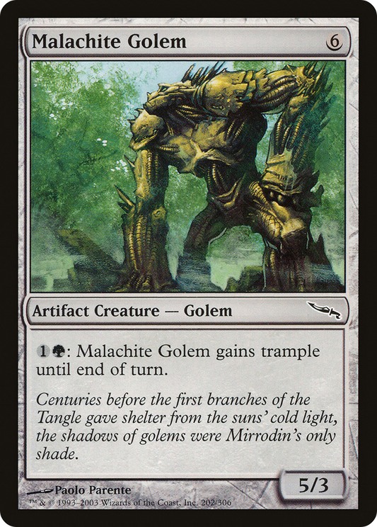 Malachite Golem (MRD-202) (Foil)