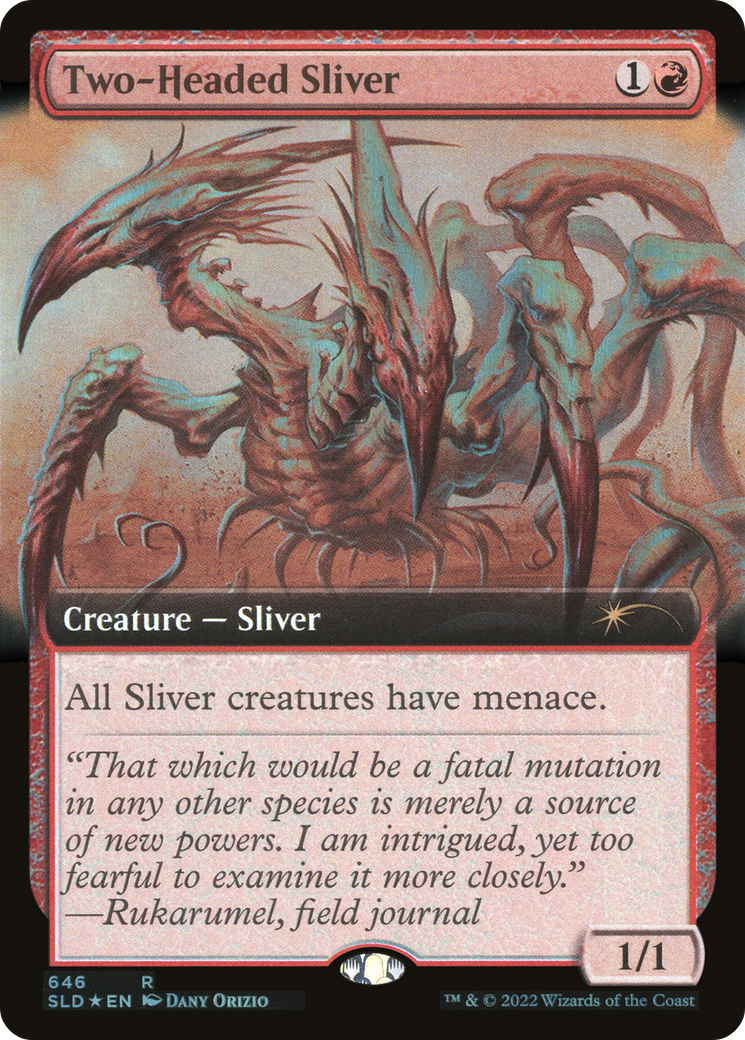Two-Headed Sliver (SLD-646) (Extended Art) (Foil)