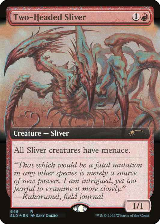 Two-Headed Sliver (SLD-646) (Extended Art) (Foil)
