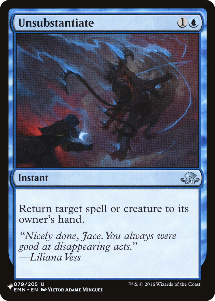 Unsubstantiate (LIST-EMN-79)