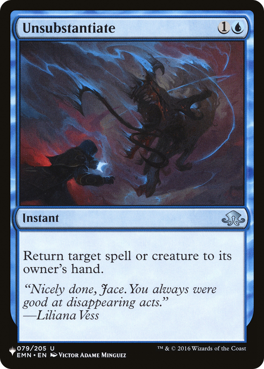 Unsubstantiate (LIST-EMN-79)