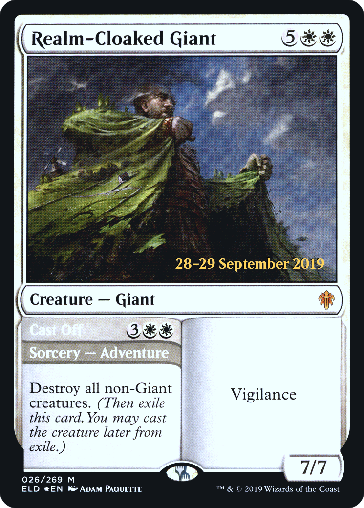 Realm-Cloaked Giant // Cast Off (PRE-26S) (Foil)