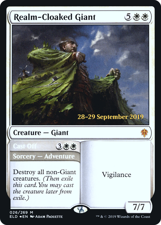 Realm-Cloaked Giant // Cast Off (PRE-26S) (Foil)