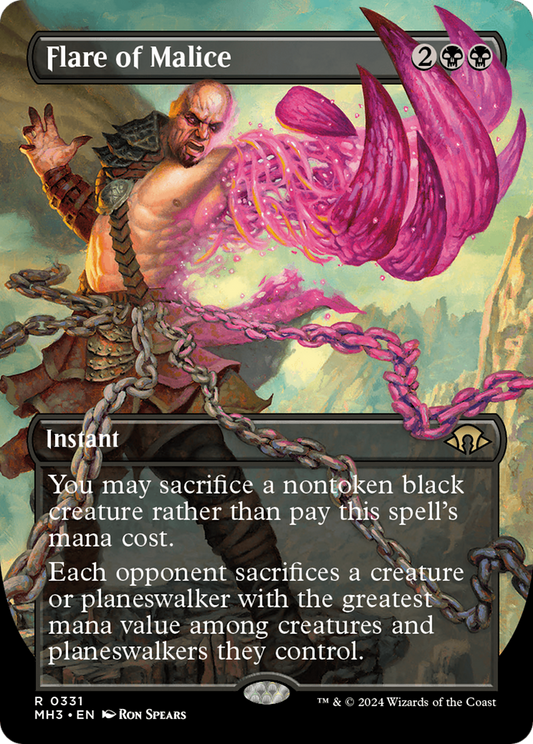 Flare of Malice (MH3-331) (Borderless) (Foil)