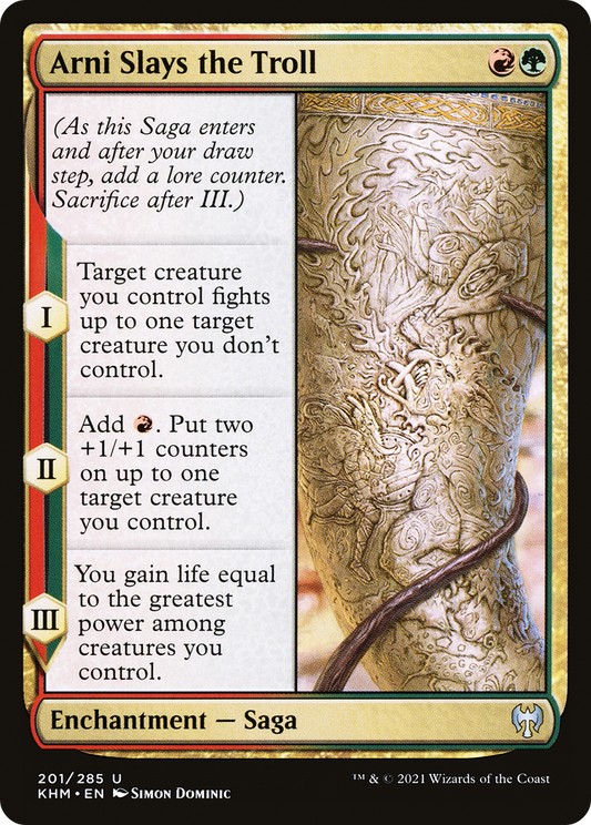 Arni Slays the Troll (KHM-201) (Foil)