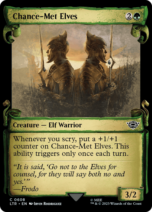 Chance-Met Elves (LTR-608) (Showcase) (Scroll) (Foil)