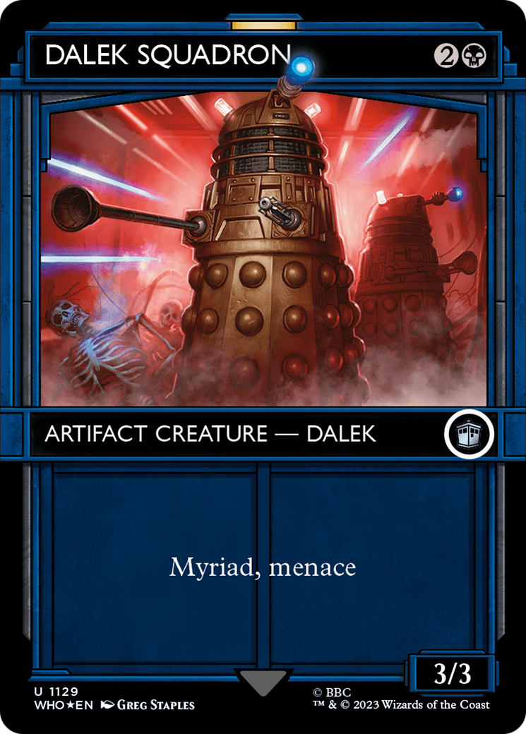 Dalek Squadron (WHO-1129) (Showcase) (Borderless) (Surge Foil)