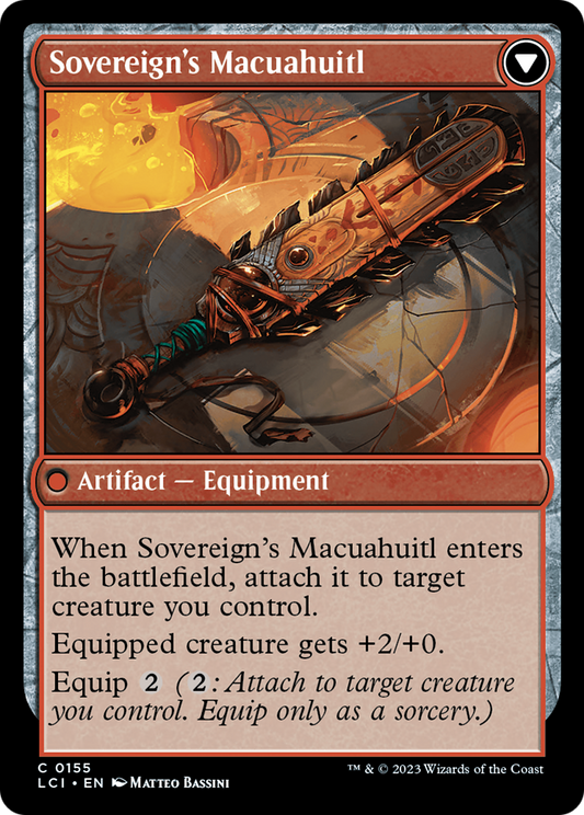Idol of the Deep King // Sovereign's Macuahuitl (LCI-155) (Foil)