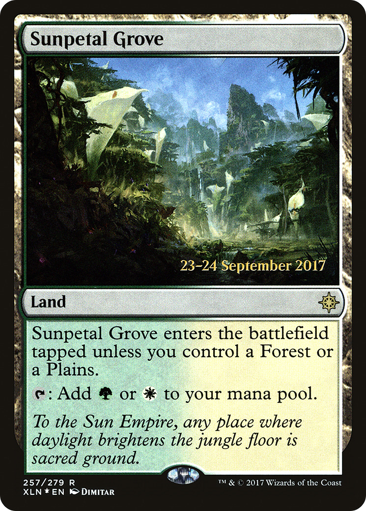 Sunpetal Grove (PRE-257S) (Foil)