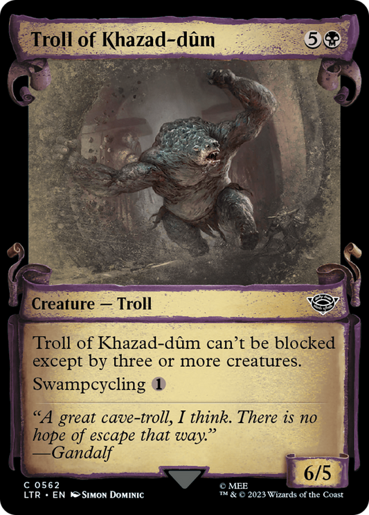 Troll of Khazad-dûm (LTR-562) (Showcase) (Scroll) (Foil)