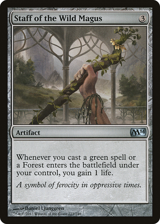 Staff of the Wild Magus (M14-223) (Foil)