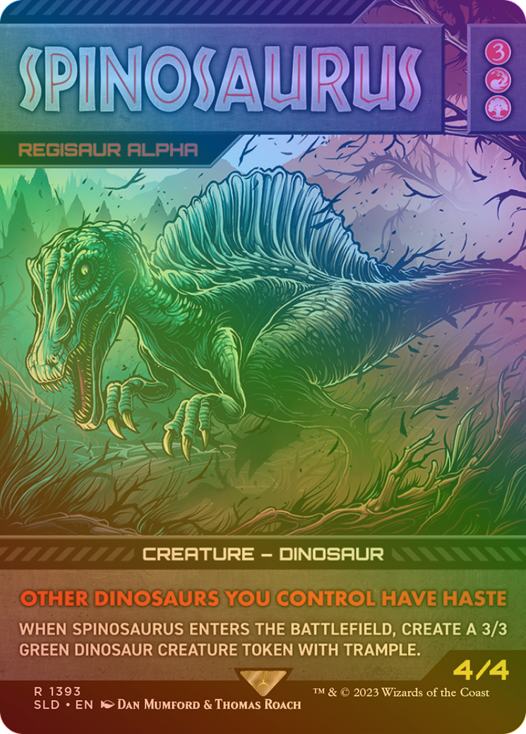 Spinosaurus / Regisaur Alpha (SLD-1393★) (Borderless) (Foil)