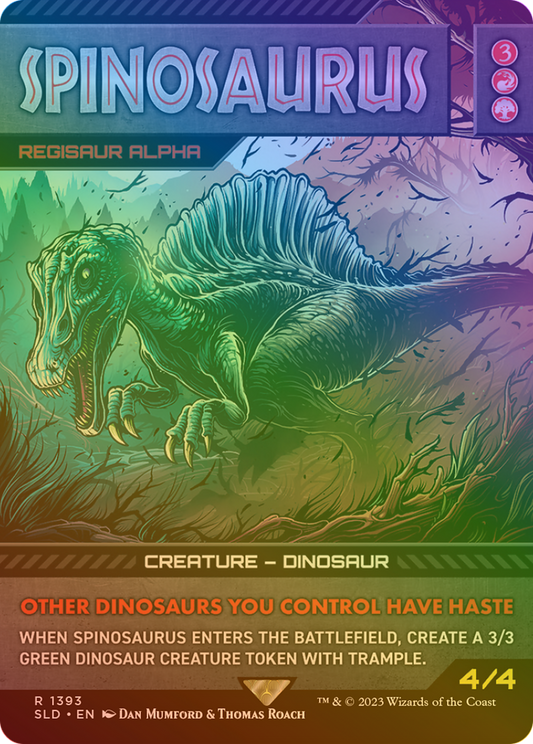 Spinosaurus / Regisaur Alpha (SLD-1393★) (Borderless) (Foil)