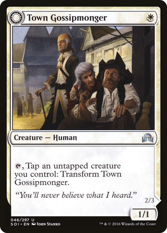 Town Gossipmonger // Incited Rabble (SOI-046) (Foil)