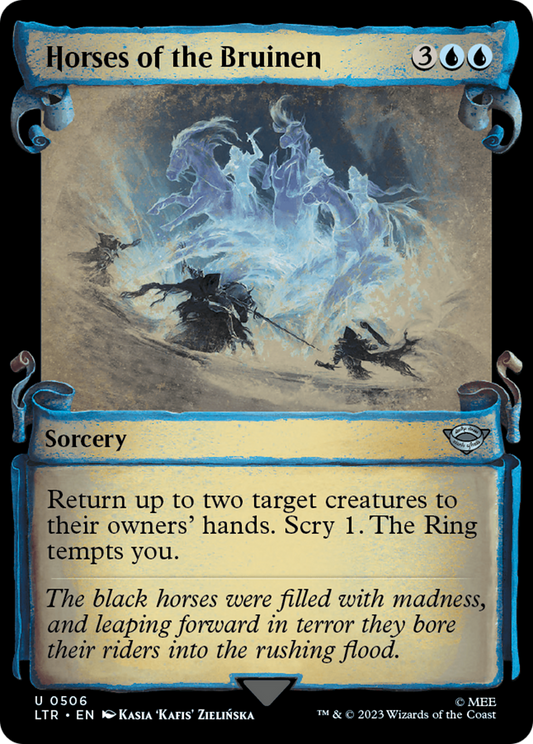 Horses of the Bruinen (LTR-506) (Showcase) (Scroll)