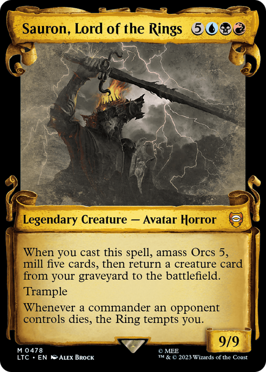 Sauron, Lord of the Rings (LTC-478) (Showcase) (Scroll) (Foil)