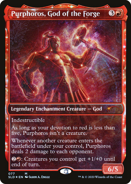 Purphoros, God of the Forge (SLD-077) (Showcase) (Foil)