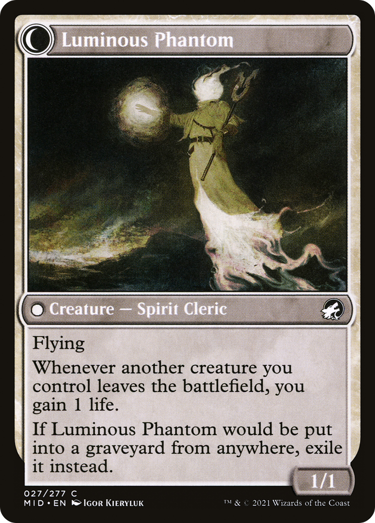 Lunarch Veteran // Luminous Phantom (MID-027) (Foil)