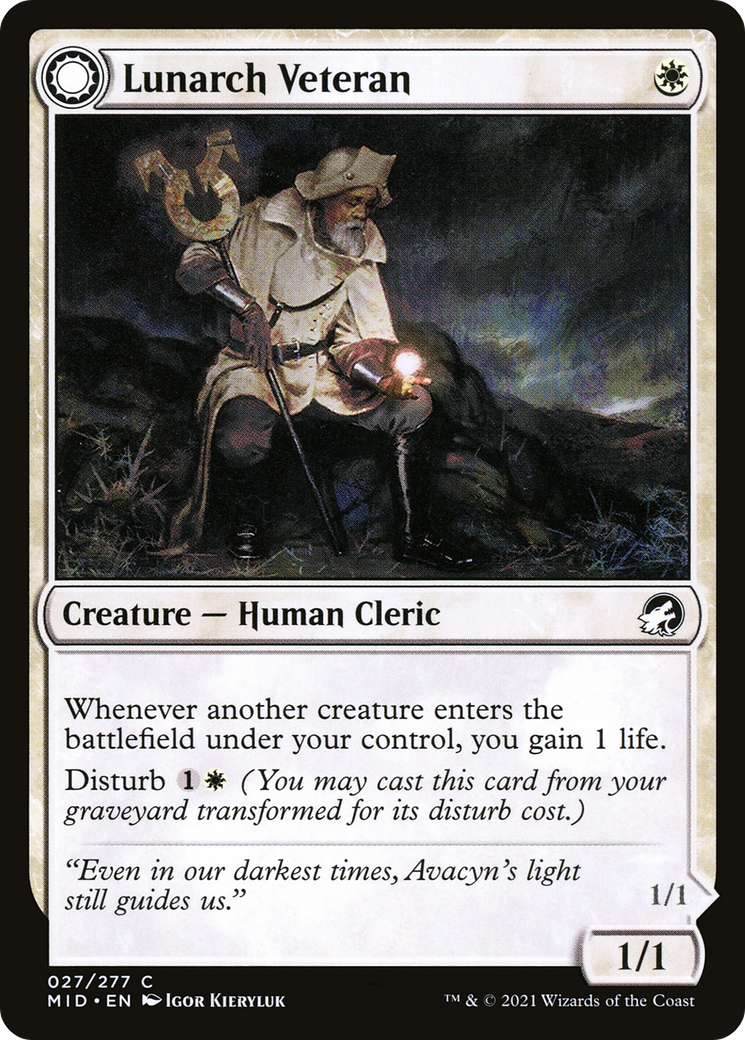 Lunarch Veteran // Luminous Phantom (MID-027) (Foil)