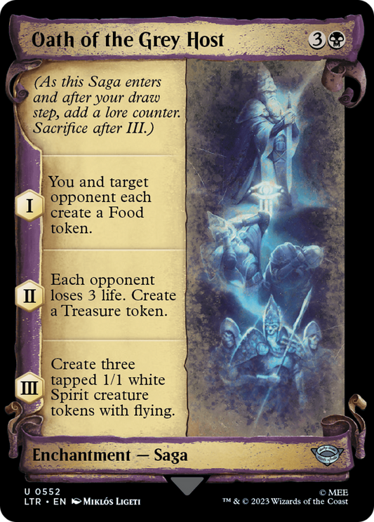 Oath of the Grey Host (LTR-552) (Showcase) (Scroll) (Foil)
