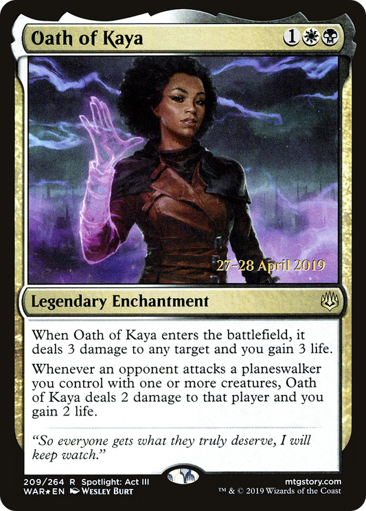 Oath of Kaya (PRE-209S) (Foil)