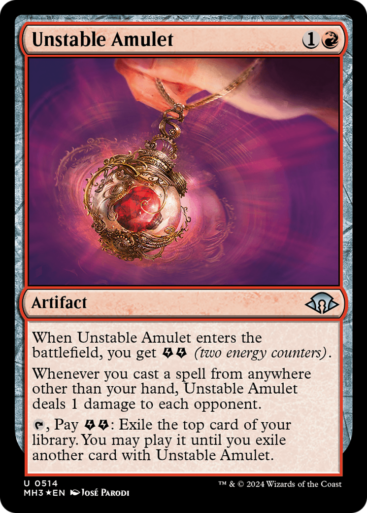 Unstable Amulet (MH3-514) (Ripple) (Foil)