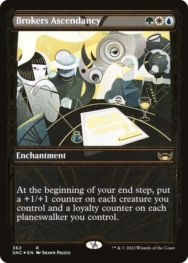 Brokers Ascendancy (SNC-362) (Showcase) (Gilded Foil)