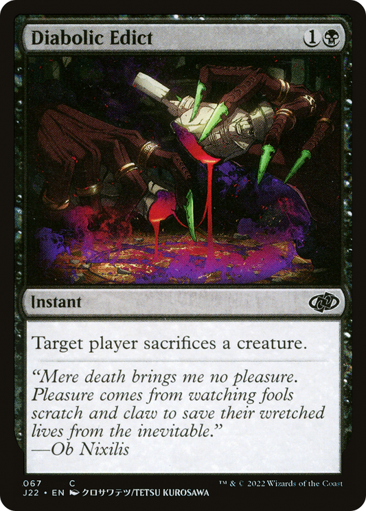 Diabolic Edict (J22-067)