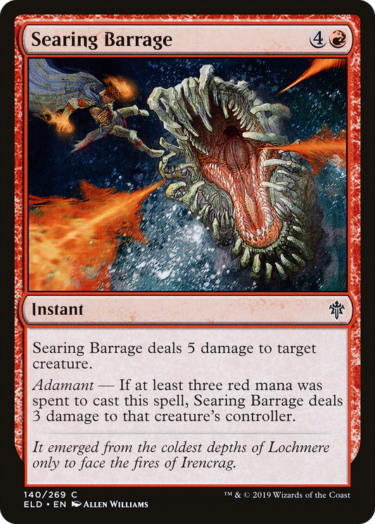 Searing Barrage (ELD-140) (Foil)