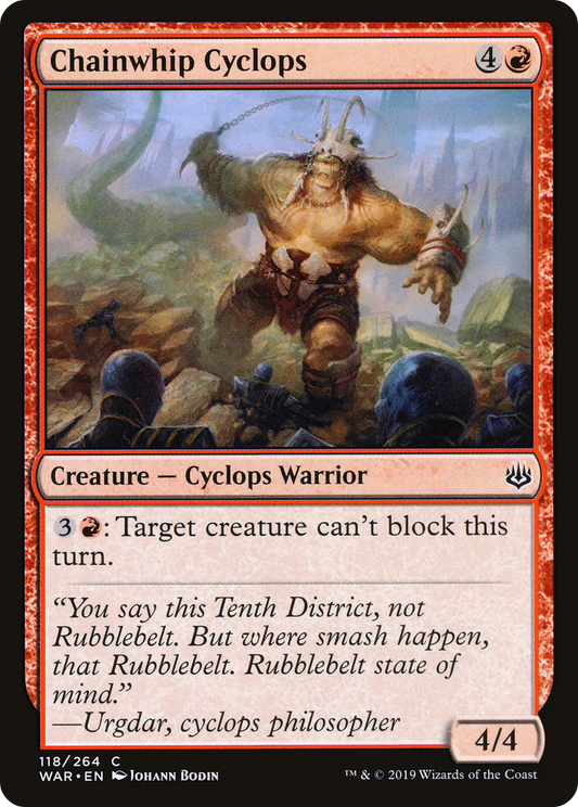 Chainwhip Cyclops (WAR-118) (Foil)