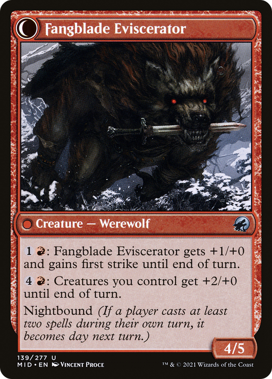 Fangblade Brigand // Fangblade Eviscerator (MID-139)