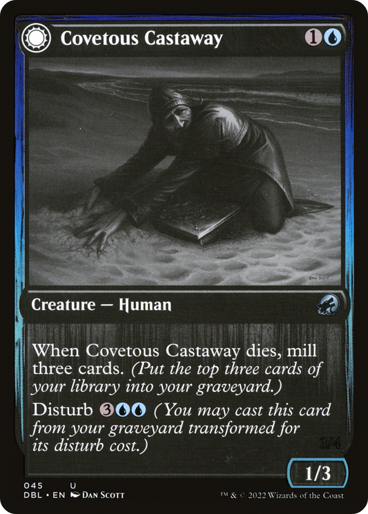 Covetous Castaway // Ghostly Castigator (DBL-045) (Foil)