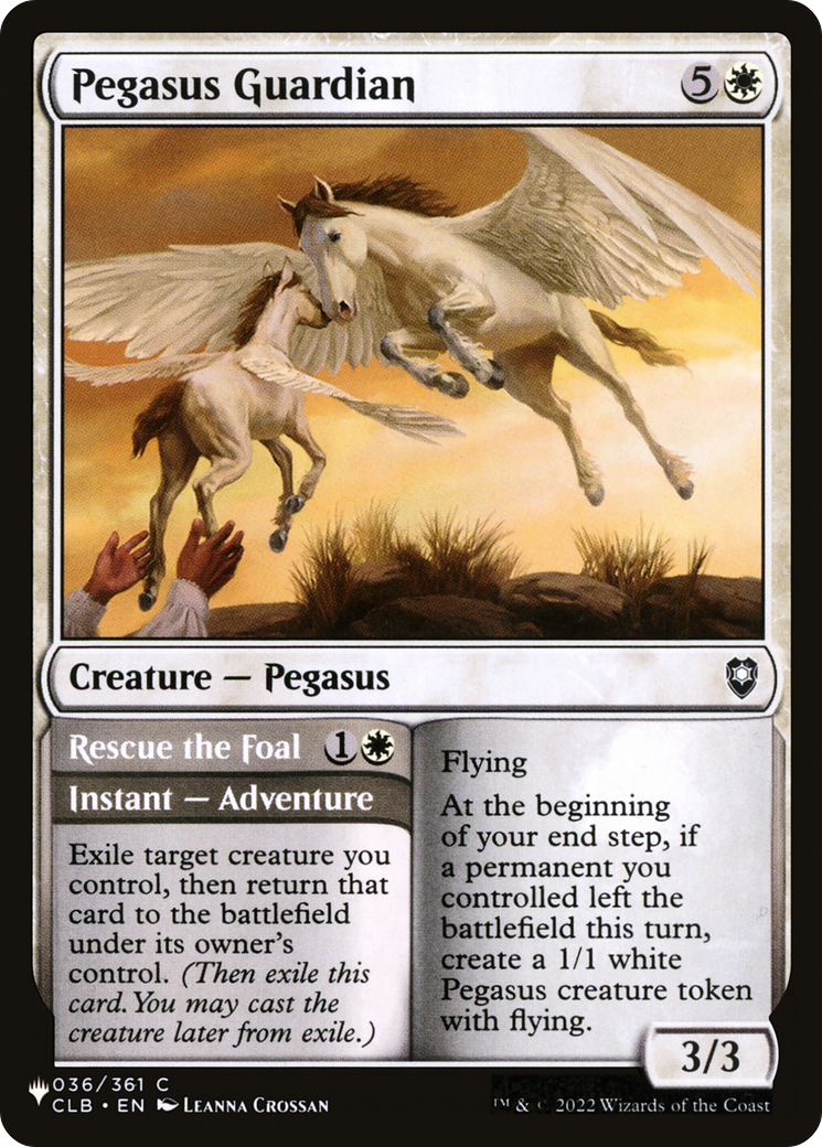 Pegasus Guardian // Rescue the Foal (LIST-CLB-36)