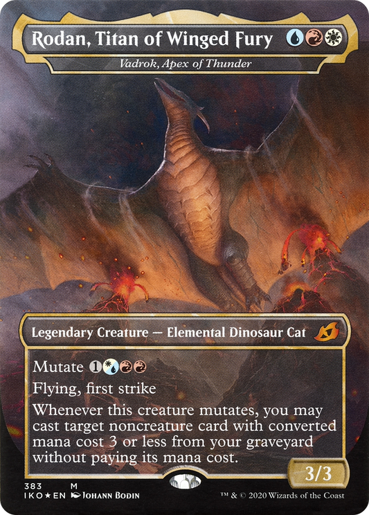 Rodan, Titan of Winged Fury / Vadrok, Apex of Thunder (IKO-383) (Borderless)