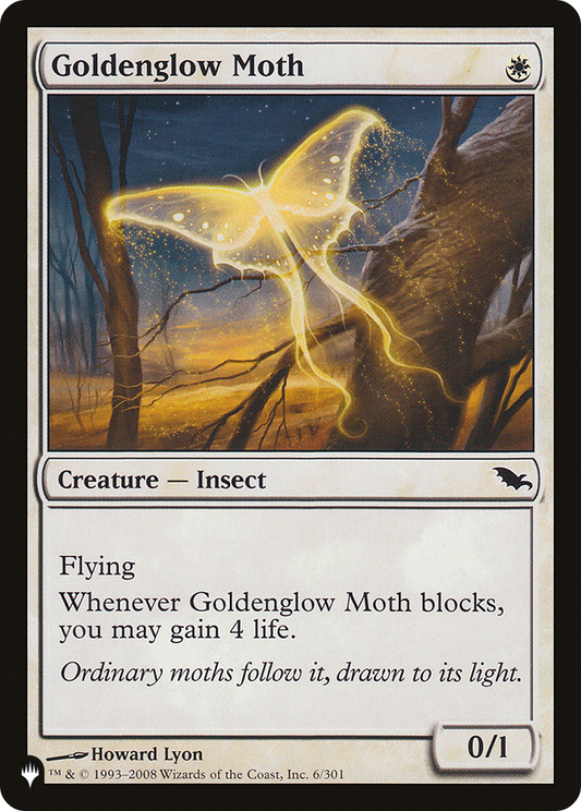 Goldenglow Moth (LIST-SHM-6)