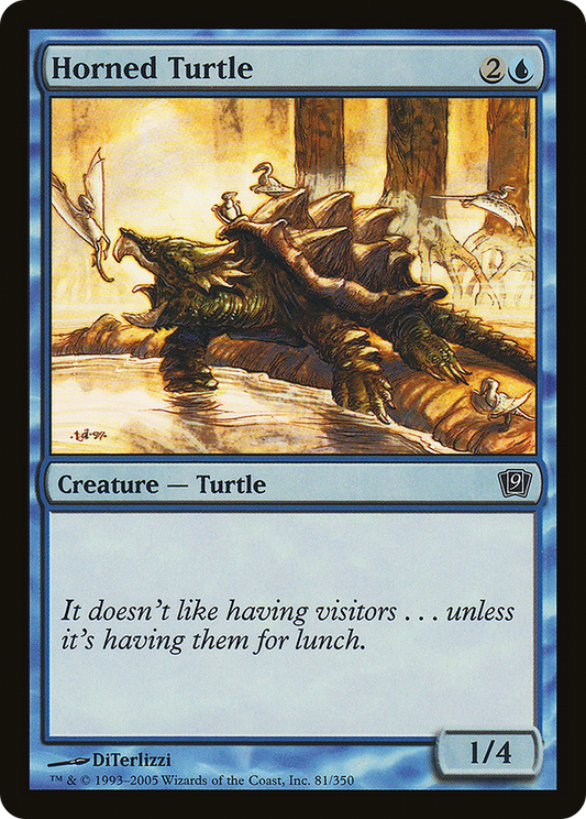 Horned Turtle (9ED-81★) (Foil)