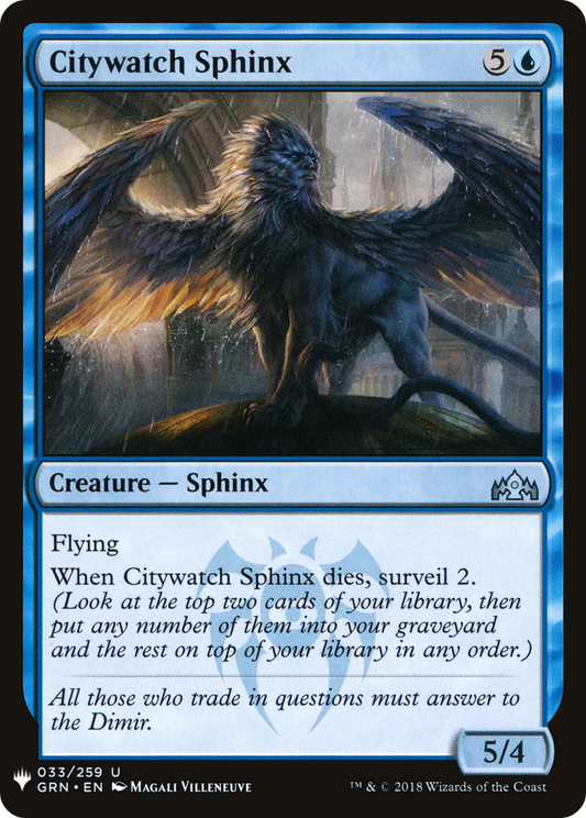 Citywatch Sphinx (LIST-GRN-33)