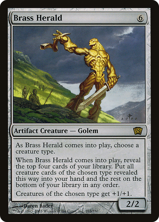 Brass Herald (8ED-293★) (Foil)