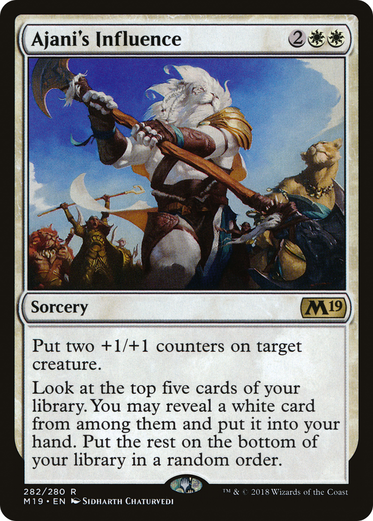 Ajani's Influence (M19-282)