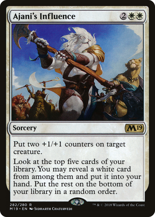 Ajani's Influence (M19-282)