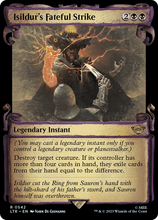 Isildur's Fateful Strike (LTR-542) (Showcase) (Scroll) (Foil)