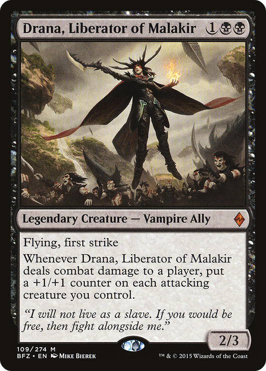 Drana, Liberator of Malakir (BFZ-109) (Foil)