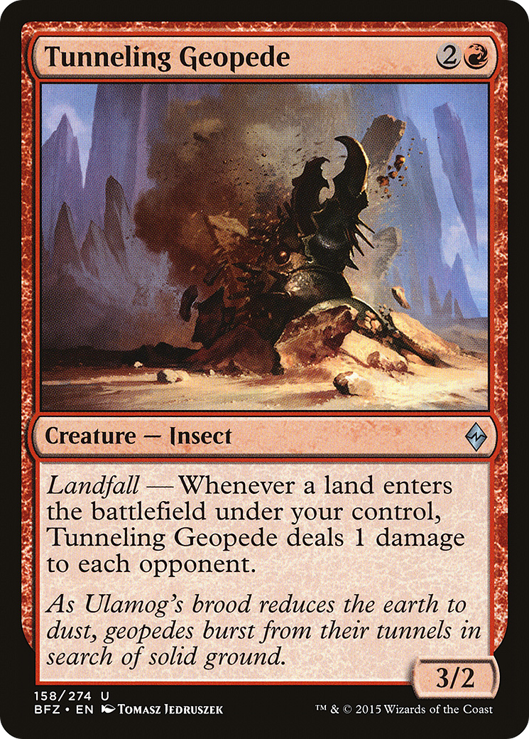 Tunneling Geopede (BFZ-158) (Foil)