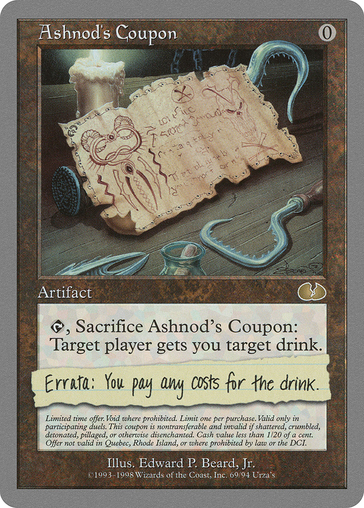 Ashnod's Coupon (UGL-069)