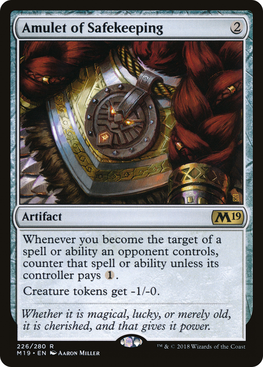 Amulet of Safekeeping (M19-226) (Foil)