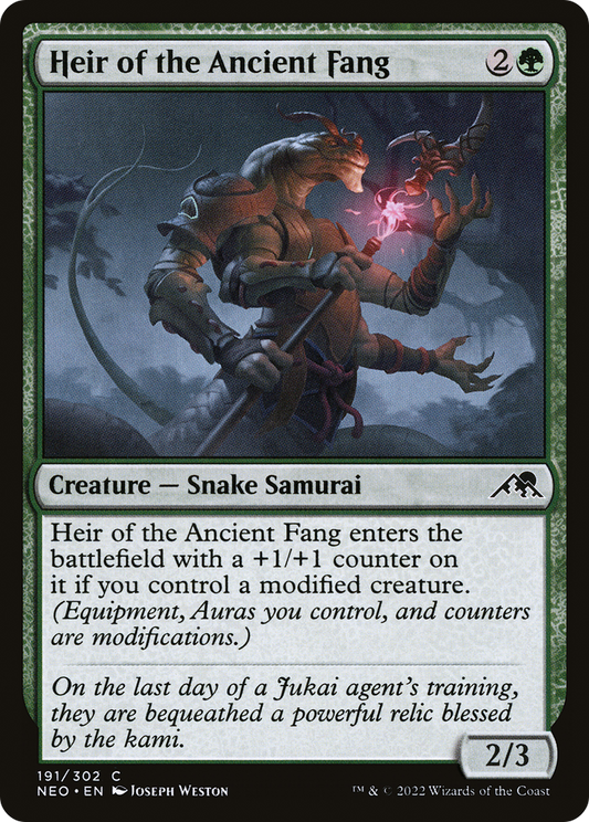 Heir of the Ancient Fang (NEO-191) (Foil)