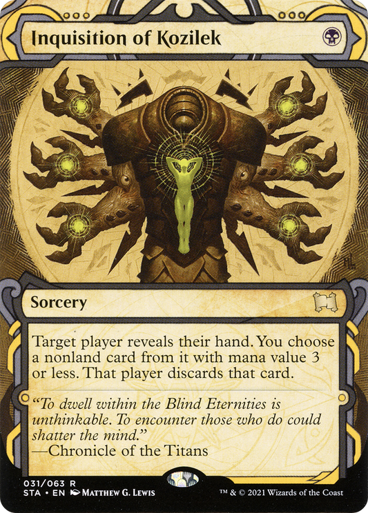 Inquisition of Kozilek (STA-031) (Showcase) (Borderless) (Foil)