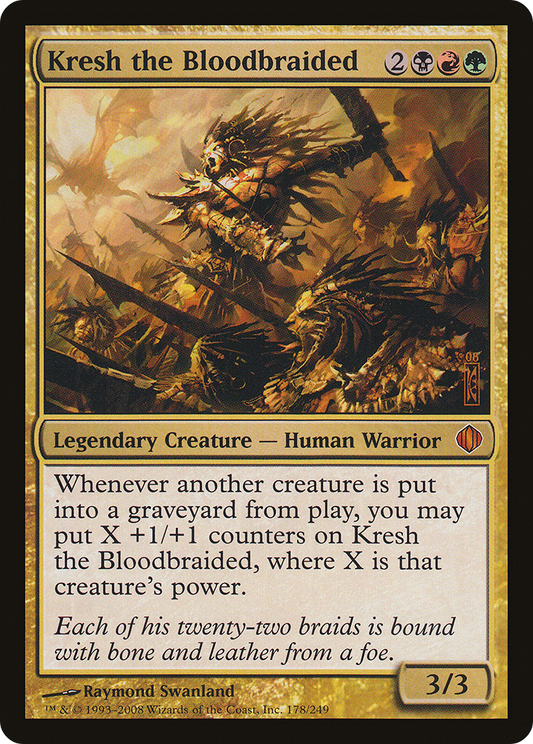 Kresh the Bloodbraided (ALA-178) (Foil)