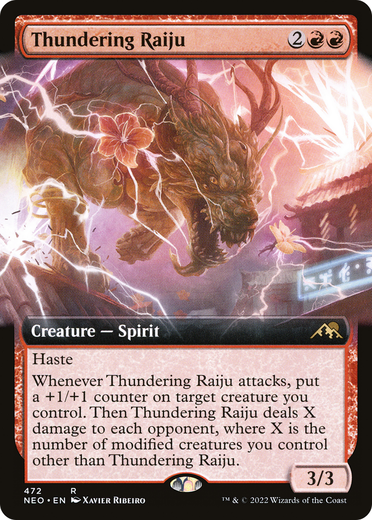 Thundering Raiju (NEO-472) (Extended Art) (Foil)